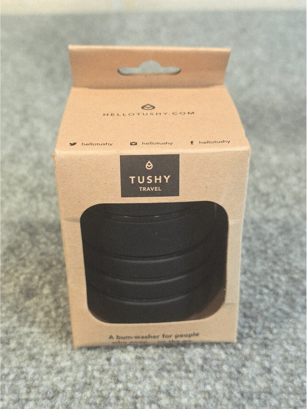 NEW Tushy Travel Bidet Collapsible & Expandable Discreet